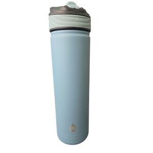 TAL Insulated Tumbler Water Bottle Light Blue Straw Lid Travel 26 OZ‎